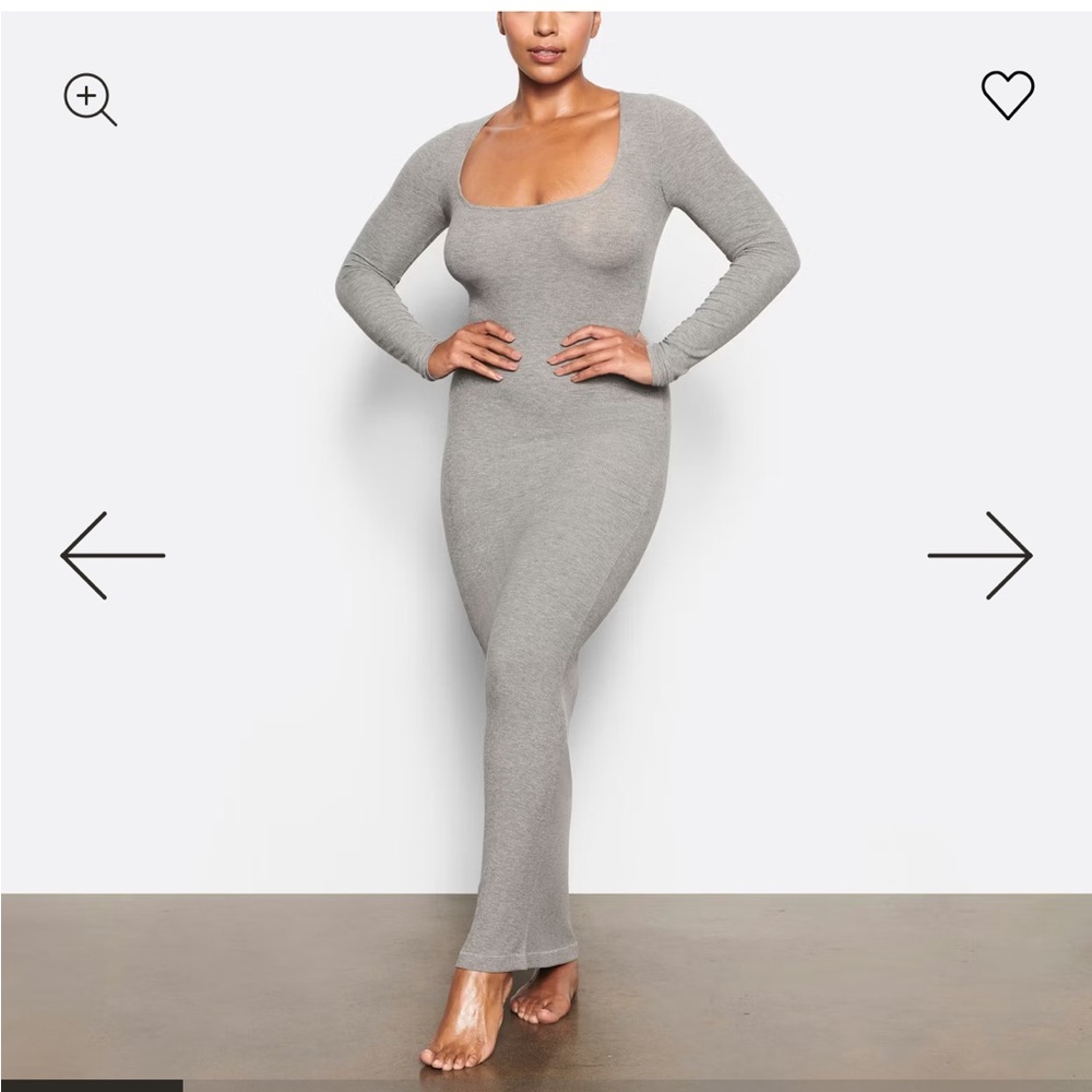 Skims Soft Lounge Long Sleeve Dress